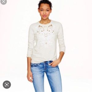 J Crew Embroidered Sweatshirt